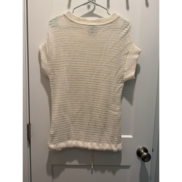 Varley Corvallis Short Sleeve Knit Womens Sweater Shirt  Drawcord Size XS - Picture 6 of 7